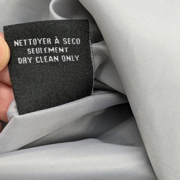 Le Chateau metallic grey silver strapless mini dress size XS - Picture 10 of 14